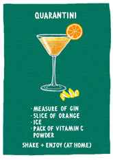 Lockdown - Quarantini Unframed